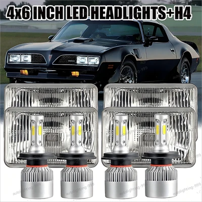 Faros LED 4x6" para Pontiac Firebird Trans AM 1977 1978 1979 1980 1981 4x6 un. Foto 1 de 4