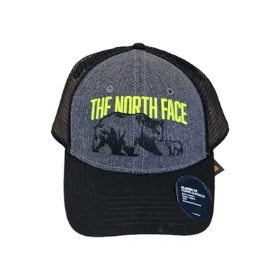 THE NORTH FACE Mudder Cap Hat Bear Classic Fit Snapback Gray Logo Trucker New  - Image 1 of 4