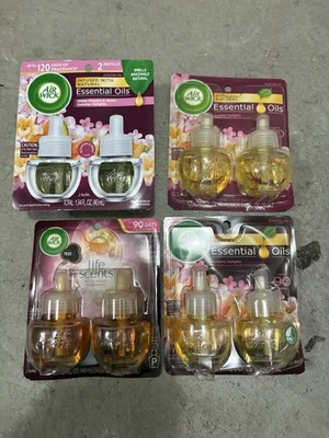 Air Wick Essential Oils Plug-In Refills Lot of 4 Packs Mixed Scents 8 - Image 1 of 4