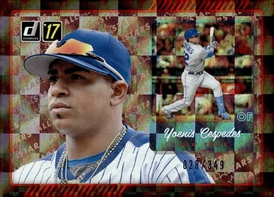 2017 Donruss #AS-12 Yoenis Cespedes All-Stars Silver #/349 - Image 1 of 2