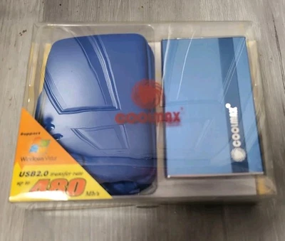 Coolmax BLUE External Enclosure (SATA) Aluminum USB 2.0 Plug Play PC/Mac Case - Image 1 of 4