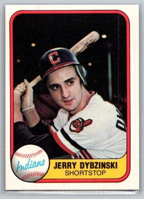Jerry Dybzinski 1981 Fleer Cleveland Indians #399 RC - Image 1 of 2