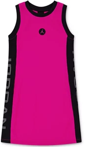 Jordan "She Takes Flight" Girl's Dress - Fuchsia/Black - Picture 1 of 4