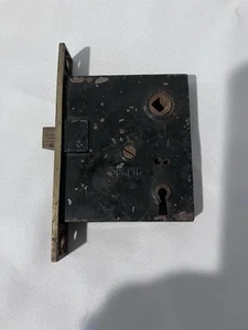 Vintage Brass CORBIN Mortise Lock Door Hardware - NO Key - Picture 1 of 9