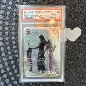 Lámina promocional Zack Full Art PR-181/22-112R Final Fantasy TCG PSA GEMA COMO NUEVA 10 - Imagen 1 de 1