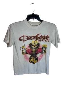 Vintage Ozzfest Konzert Tour 2007 cremeweißes T-Shirt Erwachsene Medium Jerzees LESEN - Bild 1 von 9