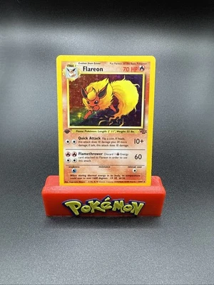 Pokemon Flareon 3/64 1st Edition Holo Jungle 1999 TCG  LP/MP Rare - Image 1 of 4