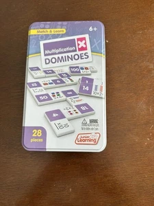 Junior Learning Multiplication Dominoes Game Set, 28 Pieces, Ages 7-9, Math S - Picture 1 of 3