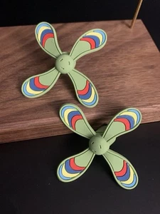 2 Pcs Fidget Spinner Pinwheels Shoe Decoration Charms Accessories For Crocs - Picture 1 of 2