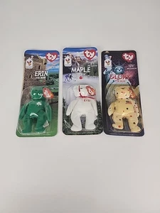 McDonalds Happy Meal Ty Beanie Babies International Bears 1999 Set 3 - Picture 1 of 5
