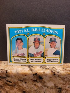 1972 Topps - League Leaders #88 Frank Robinson, Harmon Killebrew, Reggie Smith - Picture 1 of 6