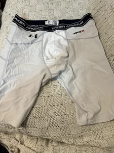 Under Armour Padded Compression Shorts Sz Tag Not Intact Measure Men’s Large - Picture 1 of 4
