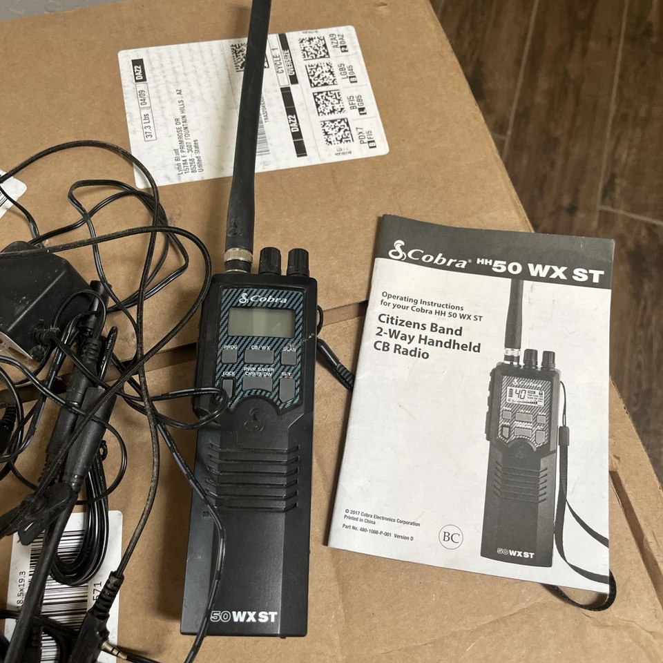 Cobra HH50WXST Road Trip CB Radio - 2-Way Handheld Emergency Radio, Black - Image 1 of 4