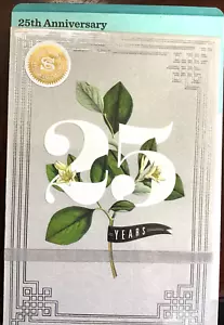 HALLMARK 25th ANNIVERSARY card for FRIENDS, Signature Collection 20B20 - Picture 1 of 4