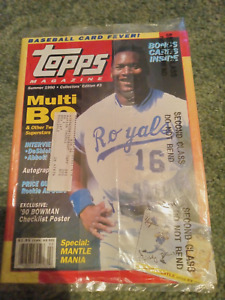 1990 Topps Baseball Magazine Bo Jackson Cover with Card Sheet #3