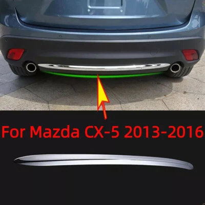 Cubierta protectora cromada para parachoques trasero de coche para Mazda CX-5 2013-2016 Foto 1 de 4