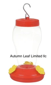 Hummingbird Feeder 1PK ~ Red Hanging Outdoor Plastic GREAT Price ship in Box - Imagen 1 de 9