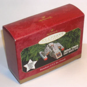 1999 HALLMARK STAR TREK U.S.S. RIO GRANDE MAGIC LIGHT+VOICE KEEPSAKE ORNAMENT - Picture 1 of 12