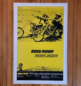 Easy Rider (1969) R1972 Original 1SH Filmplakat - 27x41" - Leinenrücken, Biker - Bild 1 von 5