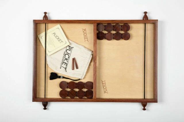 ET Games Pucket Frantic Wooden Game Board