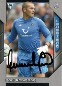 PAUL ROBINSON SIGNIERT TOTTENHAM 2004/2005 PREMIER STARS TRADING CARD + COA - Bild 1 von 1