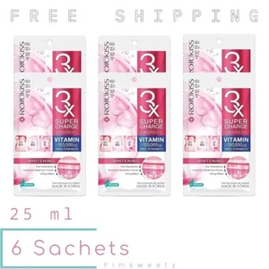 6 Sachets X 25 ml ROJUKISS SUPERCHARGE SUPERSOFT WHITENING MASK SKINCARE FACIAL - Picture 1 of 11