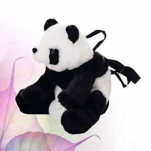  1PC Plush Panda Backpack Cartoon Panda Toy Backpack Adorable Animal Plush