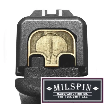 Milspin Glock "Georgia Peach" 3D Slide Back Plate