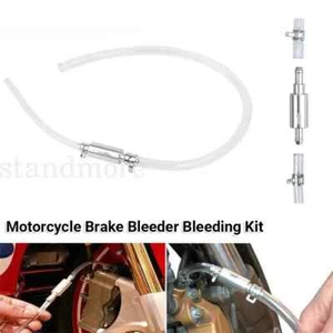 Car Motorcycle Clutch Brake Bleeder Hose Tube Bleeding Tool One Way Valve Kit - Foto 1 di 2