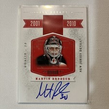 2010-11 Panini Dominion Martin Brodeur All Decade Patch Auto 15/24