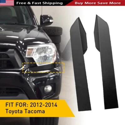 Juego de panel de ajuste de relleno de faros delanteros diestro y derecho para Toyota Tacoma 2012-2015 Foto 1 de 4