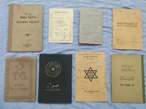Giudaica ebraica anni 30-70 documenti misti Israele Polonia Francia Turchia Marocco - Foto 1 di 18