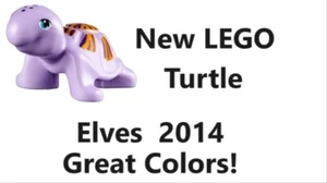 New LEGO Turtle Purple Lavender Pinstripes Terrapin Shell Tortoise Tortuga Shell - Picture 1 of 1