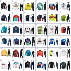 2025 Summer CYCLING Jersey Cycling Long Sleeve Jersey bib pants Bicycle Jersey - Picture 1 of 75