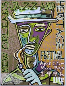 Jazz & Heritage Konzert Poster 1996 New Orleans - Bild 1 von 1