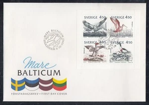 Sweden Scott 1978a FDC - Baltic Shores Birds - Imagen 1 de 1