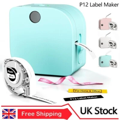 Phomemo P12 Label Maker Machine Portable Handheld Bluetooth Label Printer UK