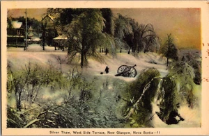 Cartolina Silver Thaw West Side Terrace Nuova Glasgow Nuova Scozia Canada non spedita - Foto 1 di 2