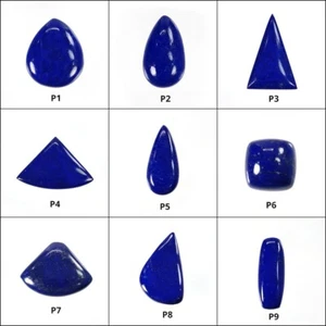 LAPISLÁZULI Piedras Preciosas Cabujón Pera, Triángulo, Cojín y Forma Desigual 1 pieza - Imagen 1 de 10