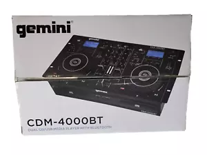 Controlador/sistema mezclador reproductor multimedia Gemini CDM-4000BT 2 canales doble CD/MP3/USB DJ - Imagen 1 de 24