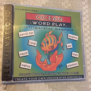 Ocean Make Believe Word Play: Refrigerator Magnets by Illuminations BRAND NEW!! - Picture 1 of 2