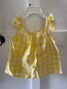 Jacadi Girls Sleeveless tank 4Y/104 cm, yellow - Picture 1 of 4