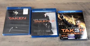Taken (2-Disc Extended Cut) / Taken 2 / Taken 3 (Unrated Cut) Blu-Ray Lot - Picture 1 of 7