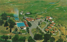 Calistoga California, Pacheteau's Hot Springs Aerial View Advert, VTG Postcard