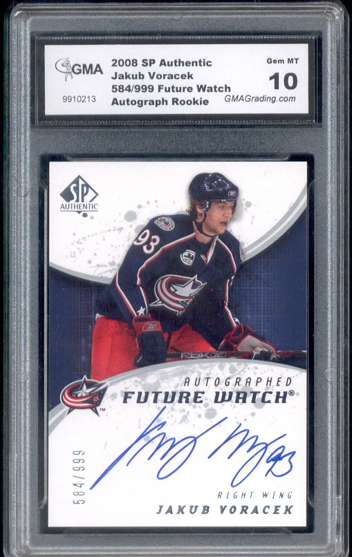 2008 Jakub Voracek SP Authentic Auto Autograph Rookie  Gem Mint 10 #248 - Image 1 of 1