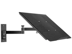 Laptop Wand Halterung schwenkbar neigbar mit Notebook Tablet PC Ablage schwarz - Afbeelding 1 van 8