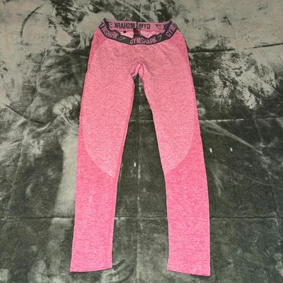 Gymshark Flex Dry Leggings Women’s Large Pink Seamless Fitness Yoga Activewear - Image 1 of 4