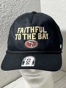 47 San Francisco 49ers Script Rope NFL Snapback Hat adjustable One Size - Picture 1 of 12