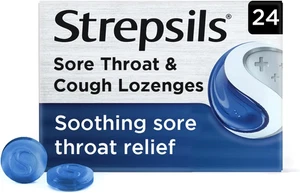 Sore Throat & Cough Lozenges, 24 Lozenges - Picture 1 of 12