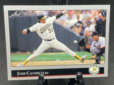 1992 Leaf #267 Jose Canseco - Oakland Athletics - Image 1 of 3